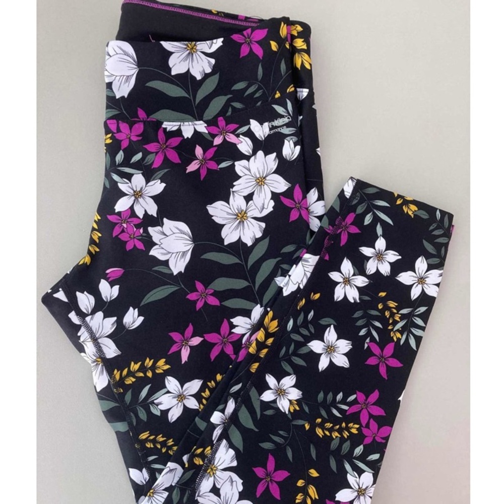 Calvin Klein Black Floral Leggings